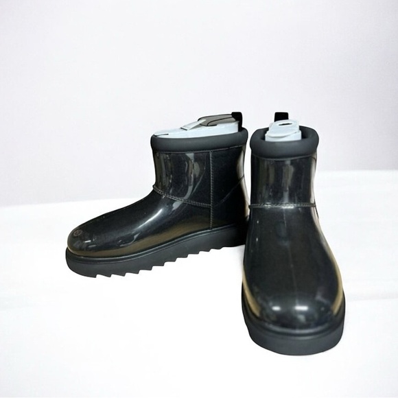 🌻NEW w/Box UGG Koolaburra Black Koola Clear Mini Short Boots Size 10 - Picture 5 of 8